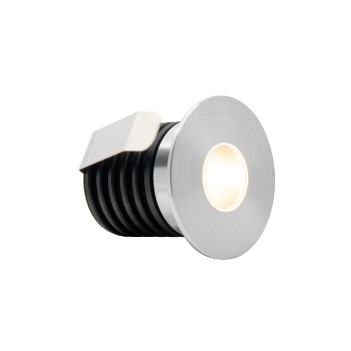 ALL LED Noble 1 1W LED 350mA Architectural Ground Light Matte Brushed Aluminium Finish 3000K