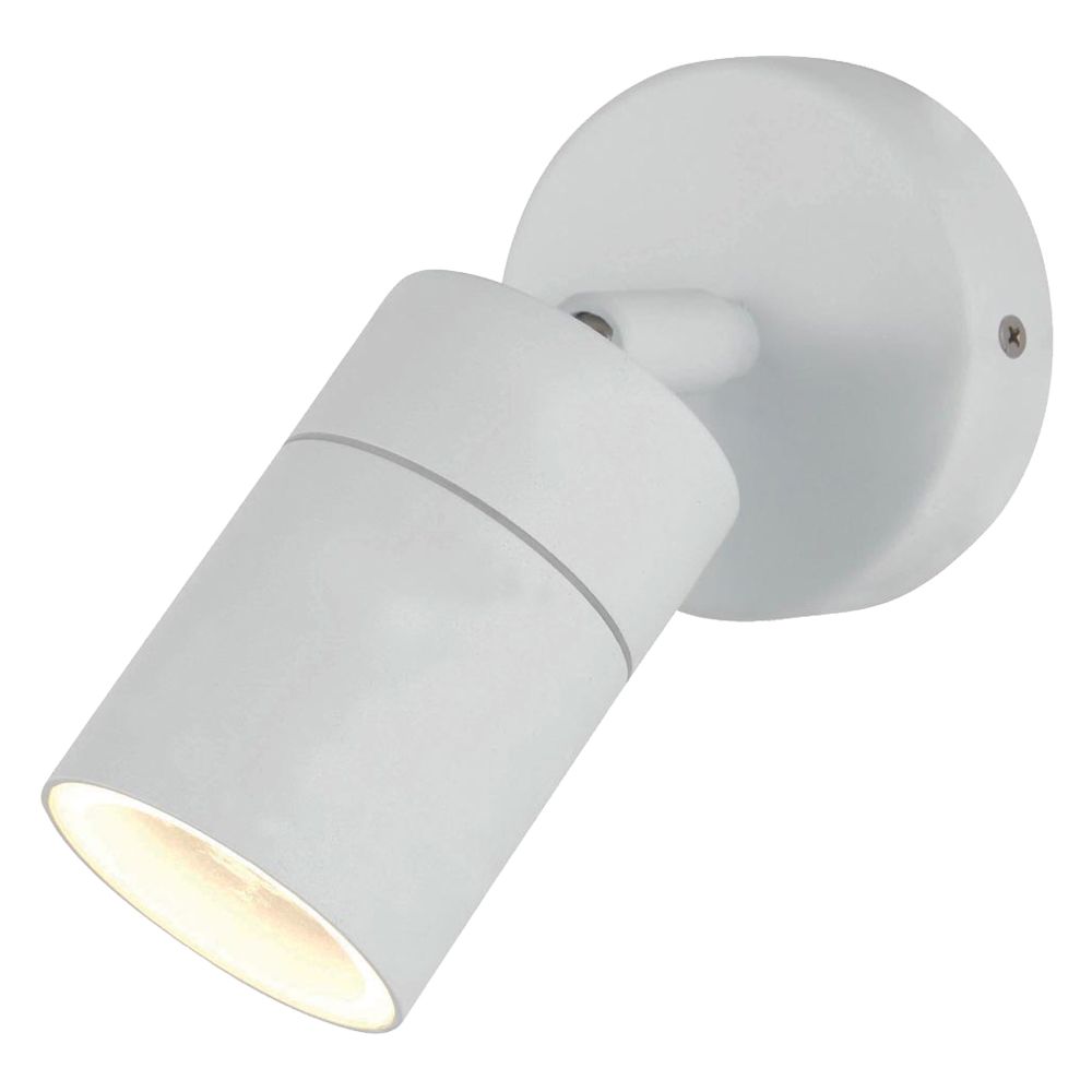 Forum Leto IP65 1lt GU10 Adjustable Wall Spot White